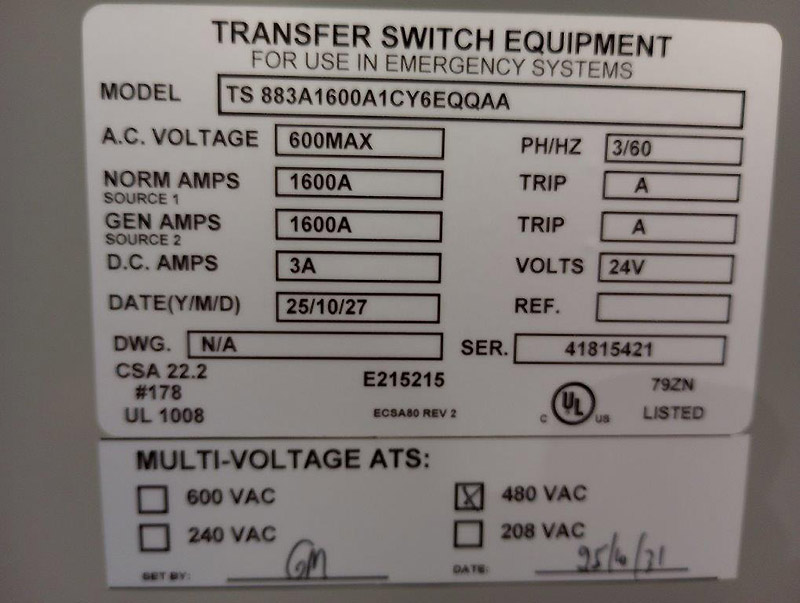 Thomson 1600A TS 880 Thomson 1600A TS 880