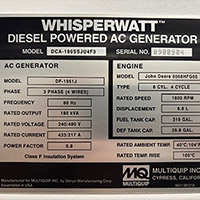 Multiquip 144 kW DCA180SSJU4F3 5