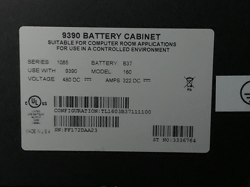 Eaton 9390 160 kVA UPS Trailer Mounted Eaton 9390 160 kVA UPS Trailer Mounted