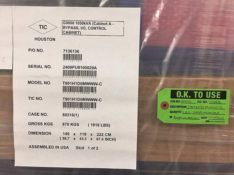 Toshiba G9000 Series 1000 kVA Toshiba G9000 Series 1000 kVA